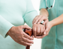 nurse caring for patient